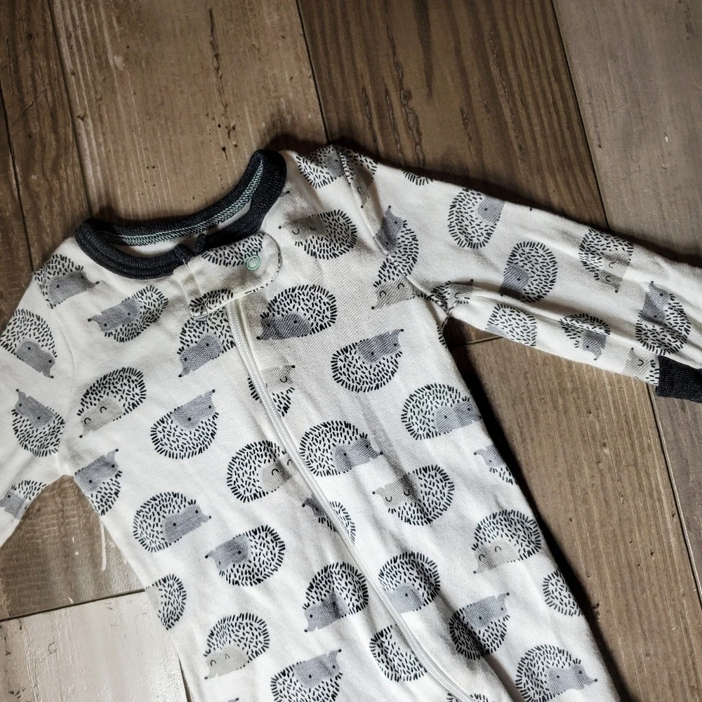 Cloud Island 0-3M 100% Cotton Hedgehog Footed Sleeper One Piece